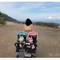 Passeggino gemellare bogaboo donkey