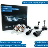 KIT MONO LED MONOLED H11 6500K CANBUS 12000 LUMEN 
