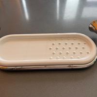 PORTASAPONE DOPPIO CERAMICA SERIE RETRO'