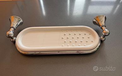 PORTASAPONE DOPPIO CERAMICA SERIE RETRO'