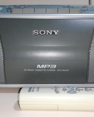 Radio Sony con lettore MP3 e audiocassette