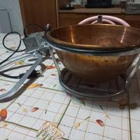 Paiolo in rame per polenta elettrico