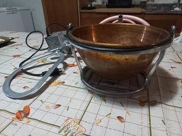 Paiolo in rame per polenta elettrico