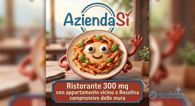 Ristorante forno pizza con mura e alloggio 25n