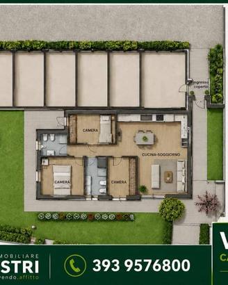 Villa di 150 m² con 4 locali e box auto doppio a C