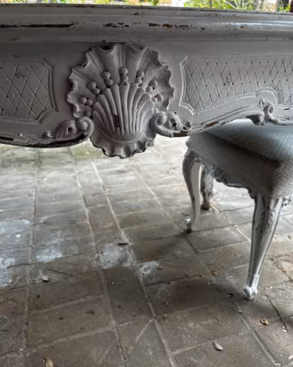 Tavolo siciliano primi 900 shabby chic + 6 sedie