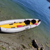 canoa gonfiabile 3 posti molto rigida