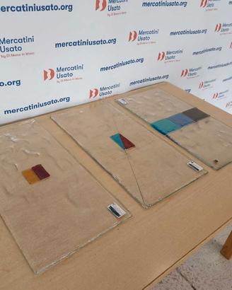 3 Formelle Decorative In Vetro Fusione Murano Itre