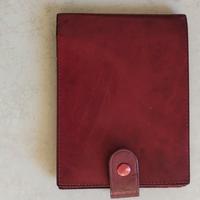 Rolex portafoglio in pelle bordeaux