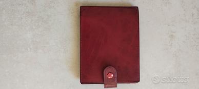 Rolex portafoglio in pelle bordeaux