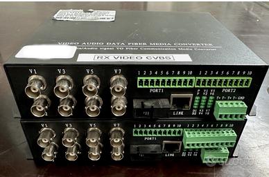 Sistema di trasporto video CVBS con fibra