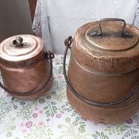 Pentole antiche in rame
