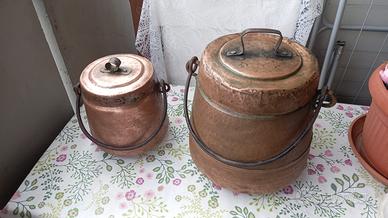 Pentole antiche in rame