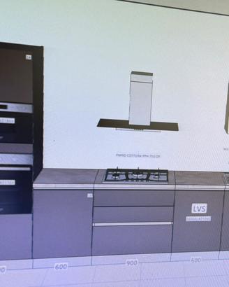Cucina Lineare compresa di elettrodomestici