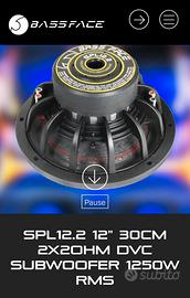 Bass face spl 12.2 30 cm