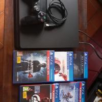 Playstation 4slim 1Tb  con 5 giochi 1 joypad