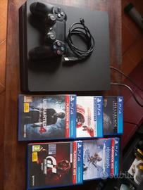 Playstation 4slim 1Tb  con 5 giochi 1 joypad