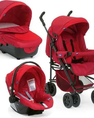Passeggino Chicco, tris rosso