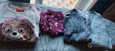 Set felpe e pantaloni 6/7 anni 