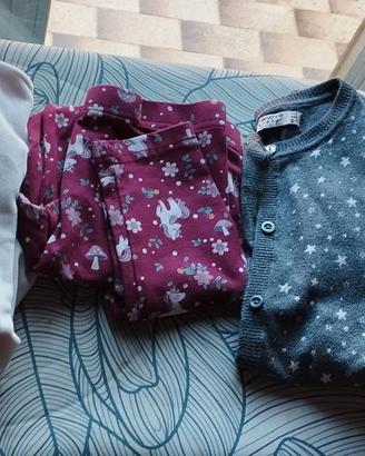 Set felpe e pantaloni 6/7 anni 