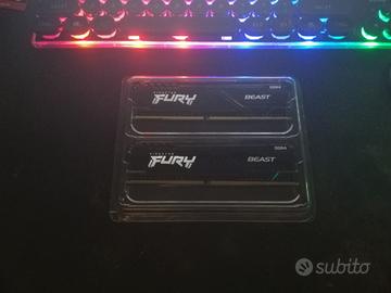 Ram coppia 8gbx2 DDR4 kingston fury 