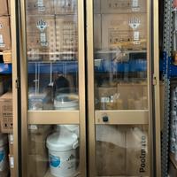 Porta finestra a vetro due ante in alluminio