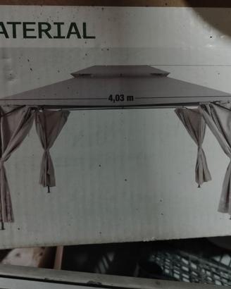 gazebo 3 x 4 tortora