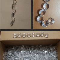 Cristalli di Boemia anni 60 in fili da 8