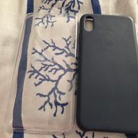 cover blu  silicone per iphone XS max