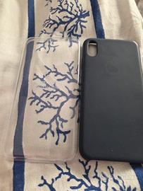 cover blu  silicone per iphone XS max