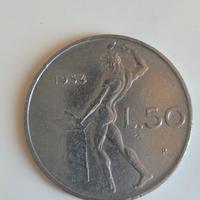 Raro 50 lire del 1954