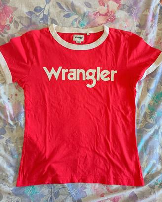 T-shirt  manica corta donna Wrangler rossa M