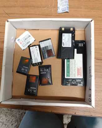 Set 9 batterie per telefono vintage