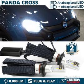 KIT Lampade LED H4 Bianche per FIAT PANDA 3 CROSS