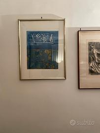 Litografia prova artista Riccardo Licata