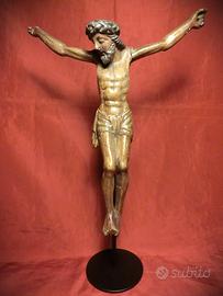 CRISTO CROCIFISSO LEGNO POLICROMO 1600 – XVII sec.