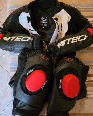 Tuta in pelle moto M-Tech Shape da donna 