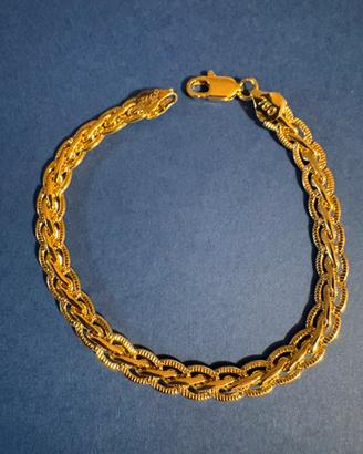 Bracciale placcato oro 750
