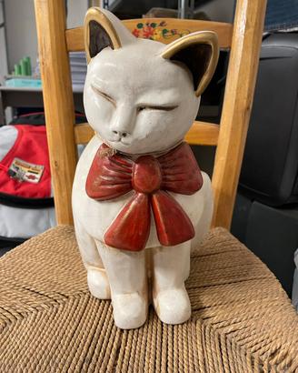 Gatto Lene Thun Vintage Fiocco Rosso
