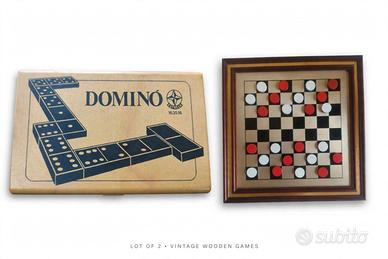 Lotto 2 giochi vintage. Dama+ Domino Estrela