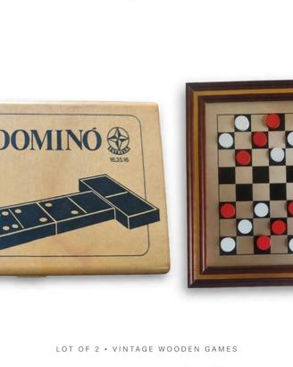 Lotto 2 giochi vintage. Dama+ Domino Estrela