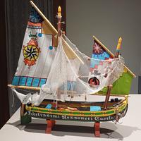 veliero dipinto a mano