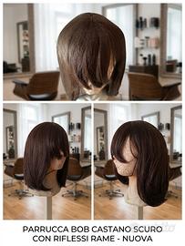 PARRUCCA BOB CASTANO SCURO - EFFETTO NATURALE DA G