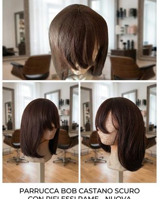 PARRUCCA BOB CASTANO SCURO - EFFETTO NATURALE DA G