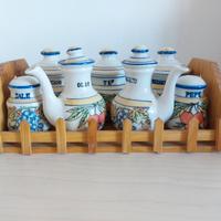 Set 7 Contenitori in Ceramica Decorata