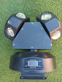 Testa rotante effetto scenico.