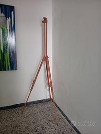 11 cavalletti da pittore in legno regolabili