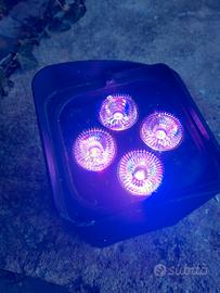 Faro 3 led 6 colori RGBWUA