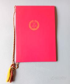 Cartellina con documento DDR Volkspolizei original