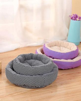 Cuccia rotonda soffice per cani e gatti